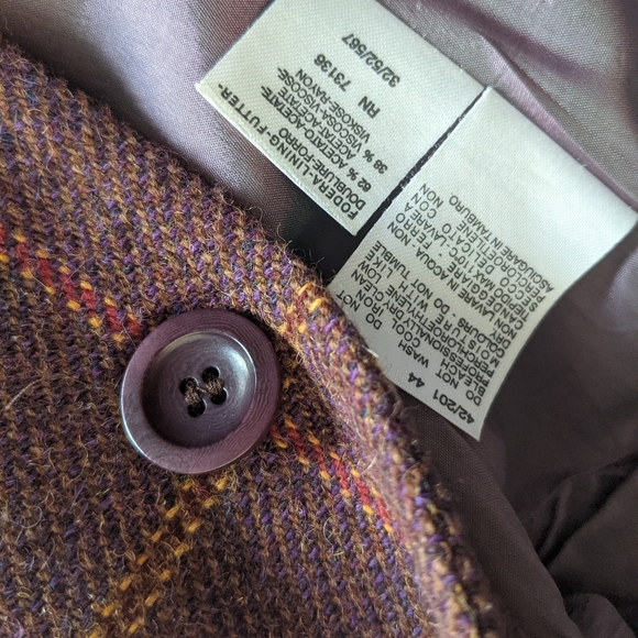 Max Mara Alpaca Window Pane Blazer Jacket - Picture 10 of 13